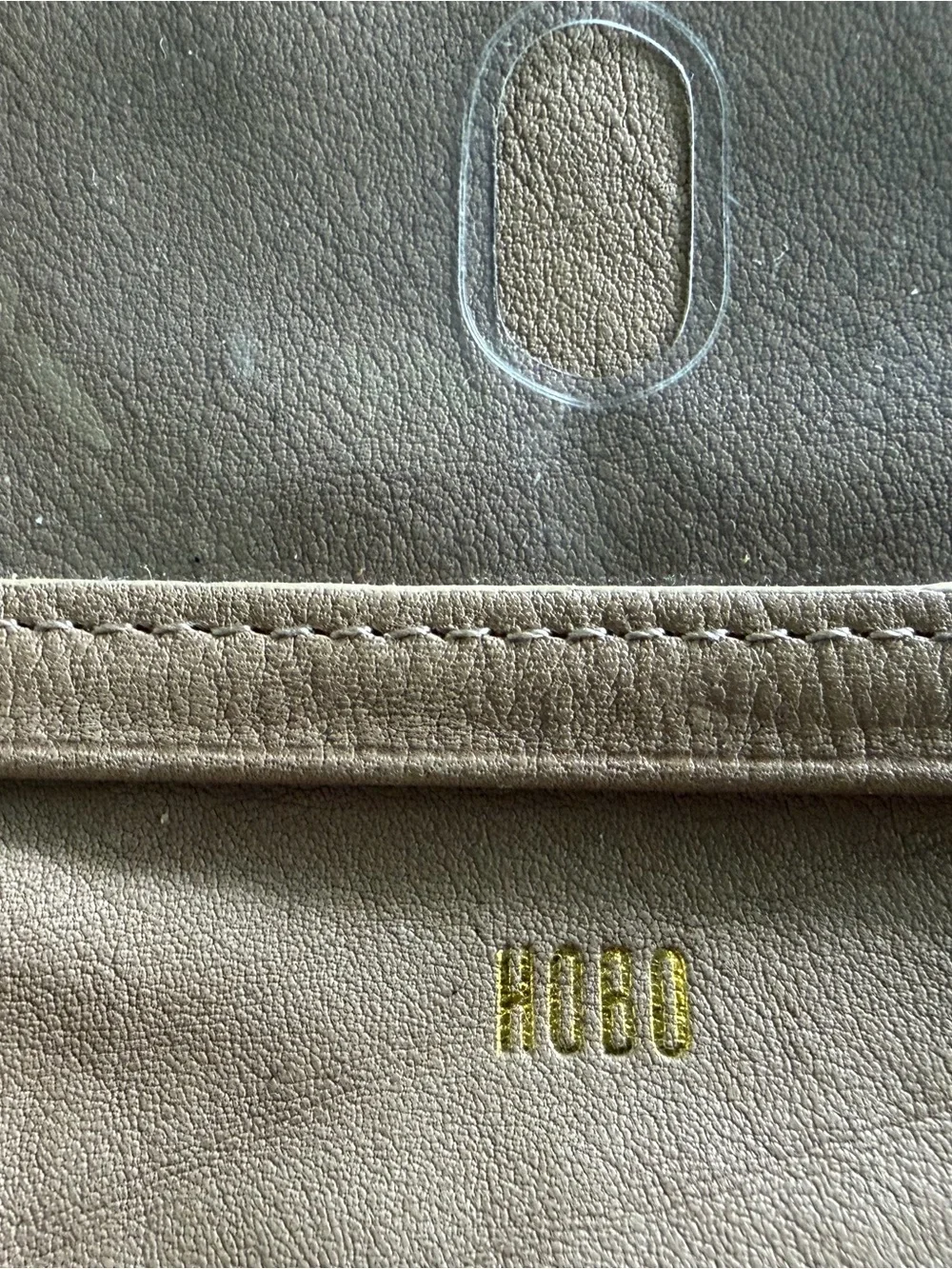 Hobo Quilted Leather Wallet in Taupe